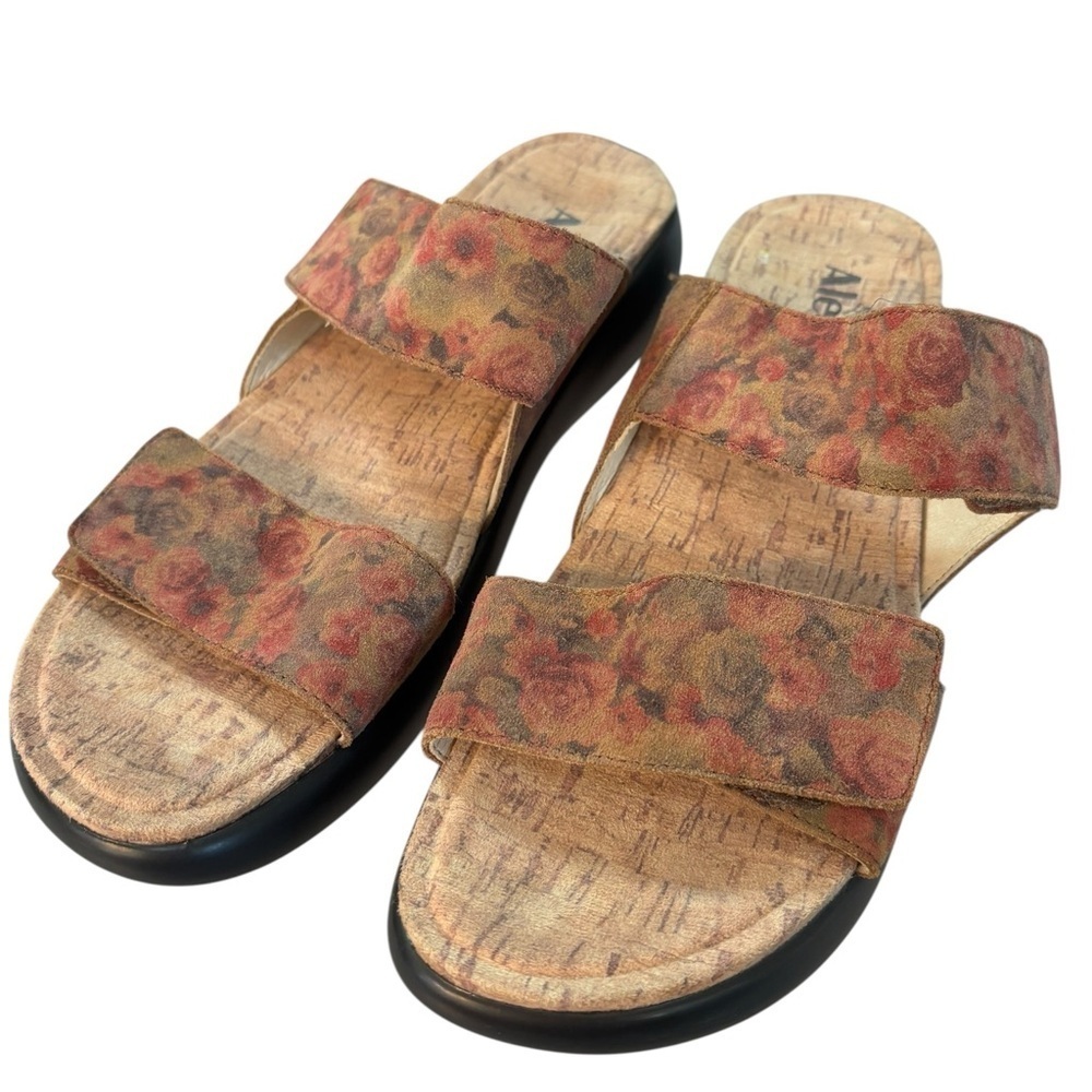 EUC Alegria Bryce Sleek Rocker Sandal – In Cognac & Roses Women’s Sz 41 / US 11